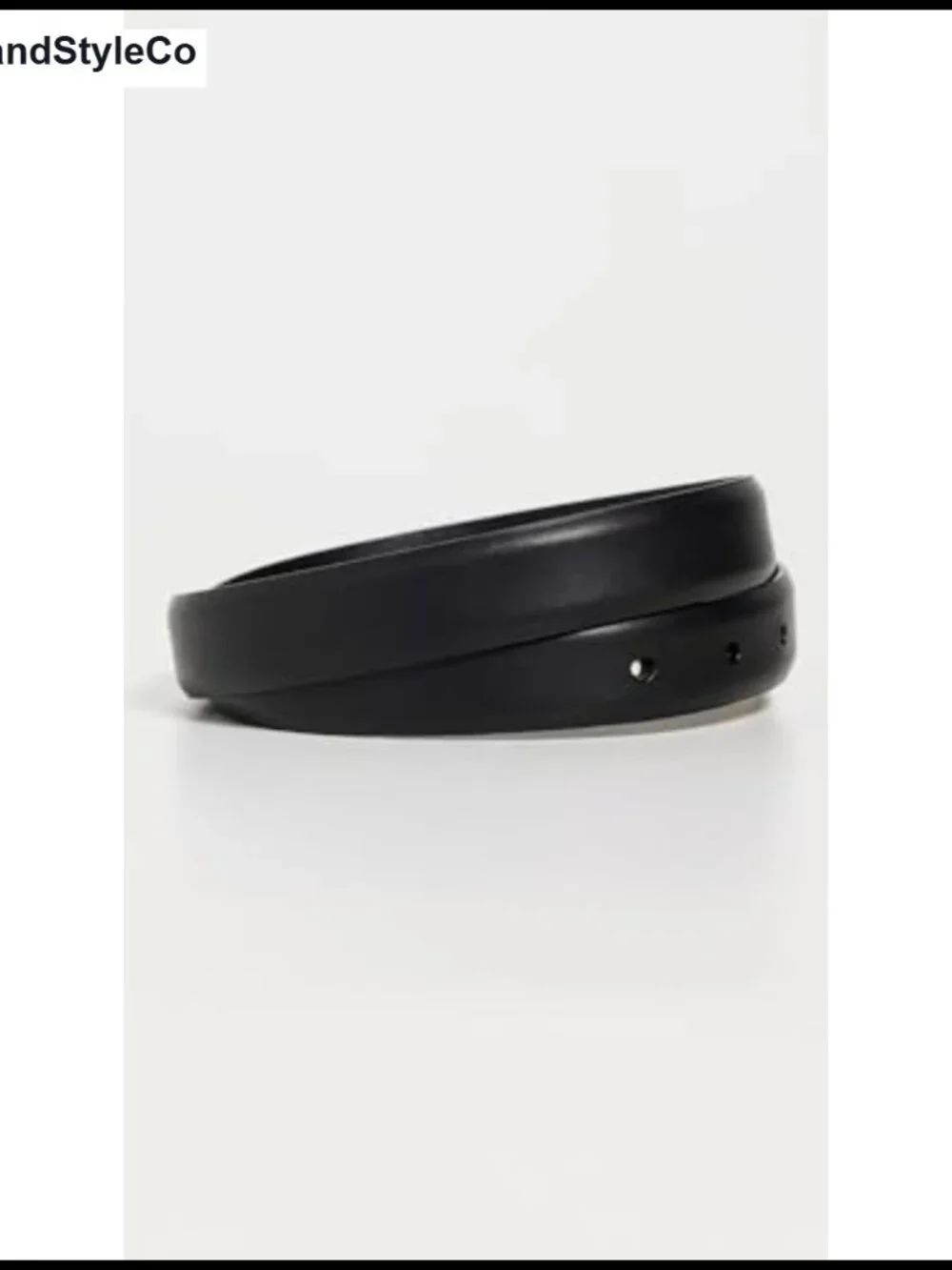 Women's Elongated Buckle Leather Belt True Black Size M by Madewell